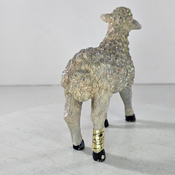 Mark Roberts Collection Standing Sheep Nativity Figure Glitter Accents - Picture 7 of 9